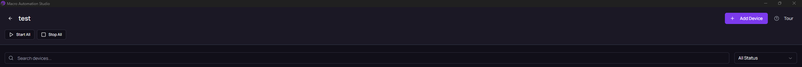 Add device action in group management