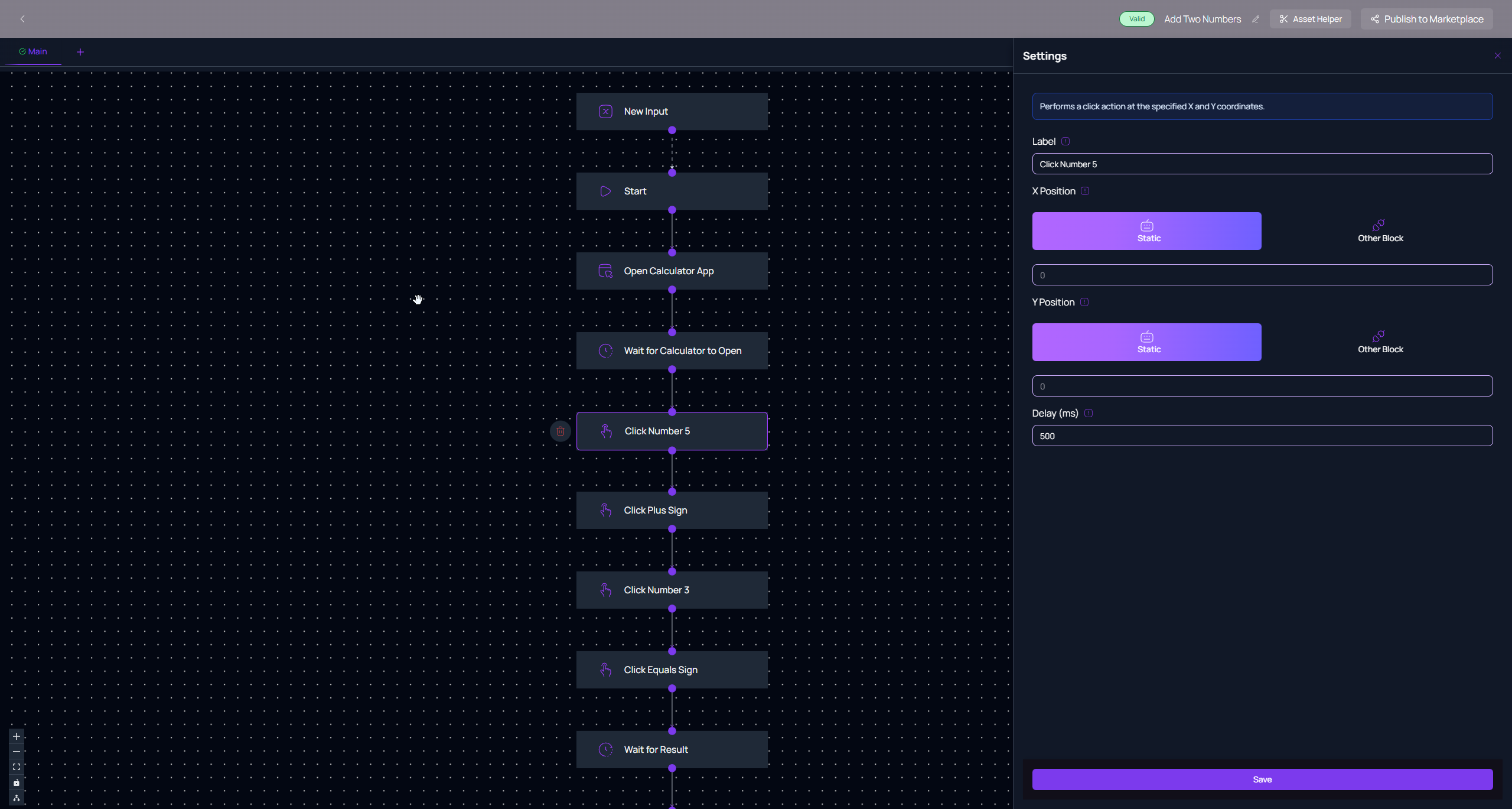 Advanced Execution Settings